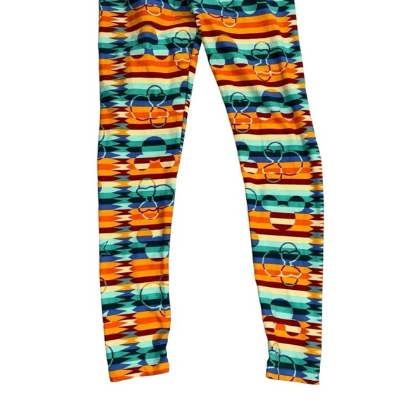 LulaRoe Colorful Disney Leggings Women’s One Size Mickey Minnie Soft Comfort - Picture 7 of 12